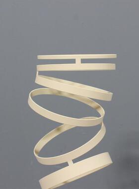 现代轻奢不锈钢魔术环花器样板房玄关家居艺术花瓶摆件售楼处软装