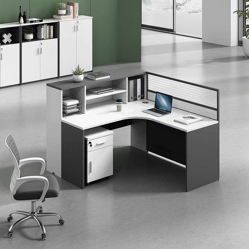 员工桌职员办公桌椅组合简约现代4/6人位卡座办公室财务电脑桌子