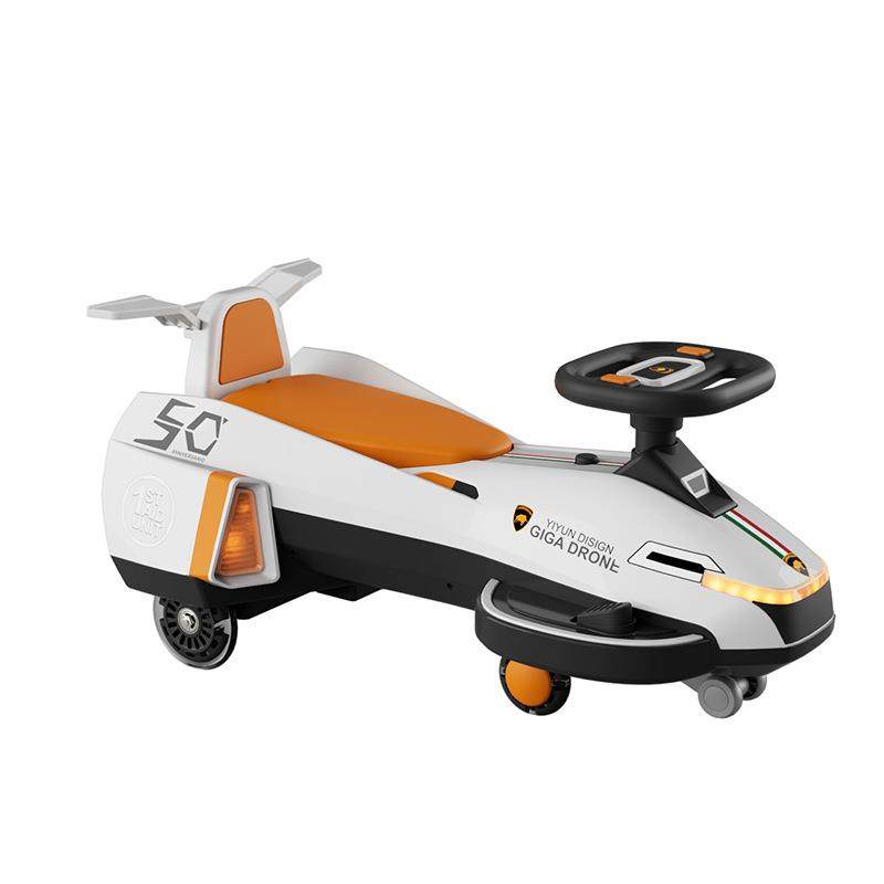 新款电动扭扭车儿童飞机扭扭车1-6岁宝宝可坐大人防侧翻溜溜车