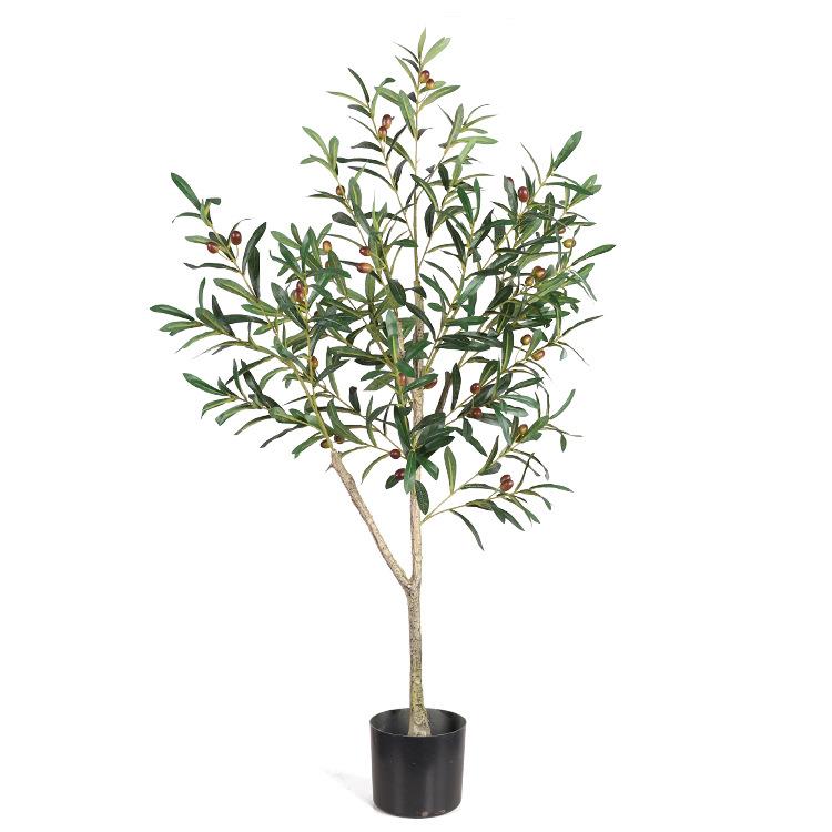 仿真树北欧ins仿真橄榄树绿植盆栽大型假植物摆件装饰仿真橄榄树
