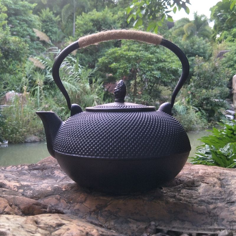 大铁壶日式铸铁茶壶特级大容量烧水壶手工复古老式农村壶3L大丁壶