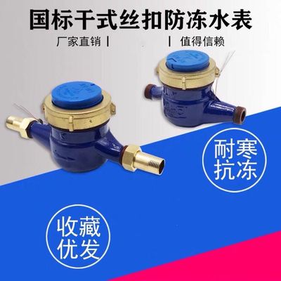 旋翼干式自来水表宁波数字水表家用出租房智能机械防冻4分6分1寸