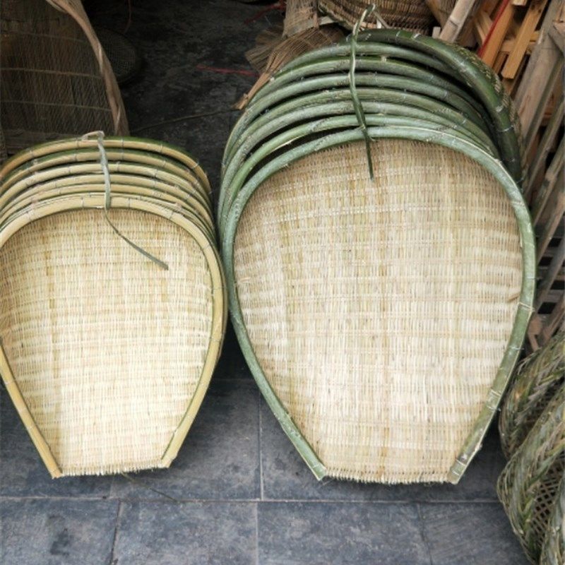 贵州纯手工竹编竹筲箕大中小号 笸箩 收纳筐淘米筛子漏水筛子菜筛,特色手工艺,竹编/竹雕,淘宝优惠券,粉丝福利购,淘宝优惠卷