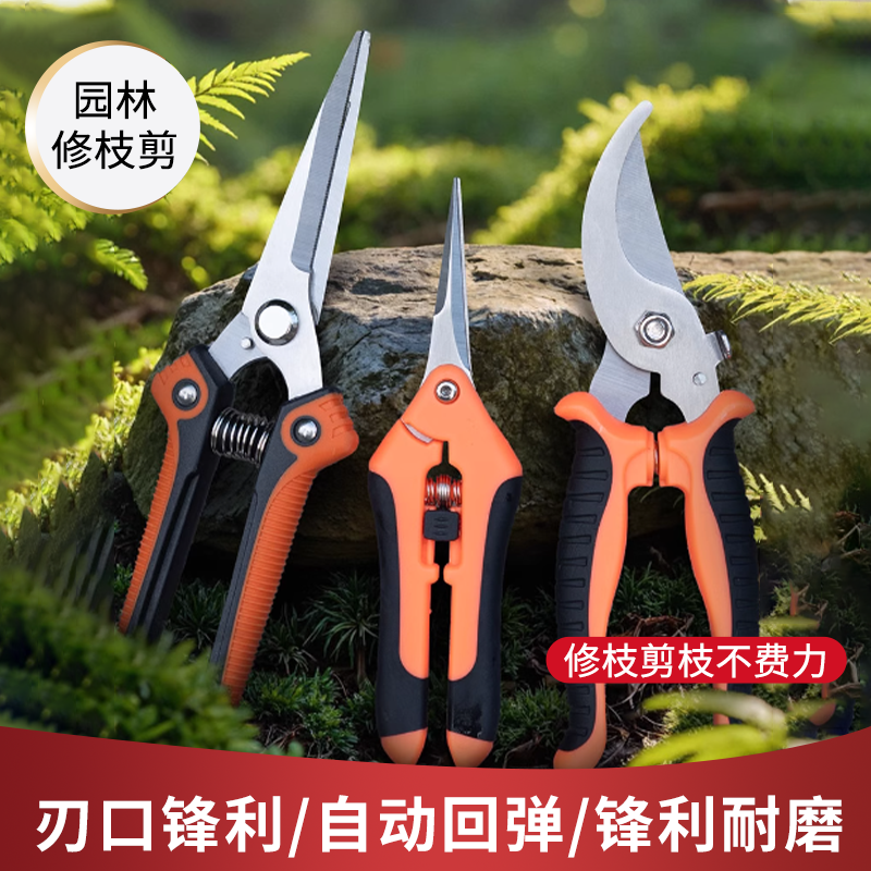 剪刀修枝剪果树园艺手动耐磨不生锈专业剪树枝绿化带果园剪花家用,五金/工具,园艺剪,淘宝优惠券,粉丝福利购,淘宝优惠卷
