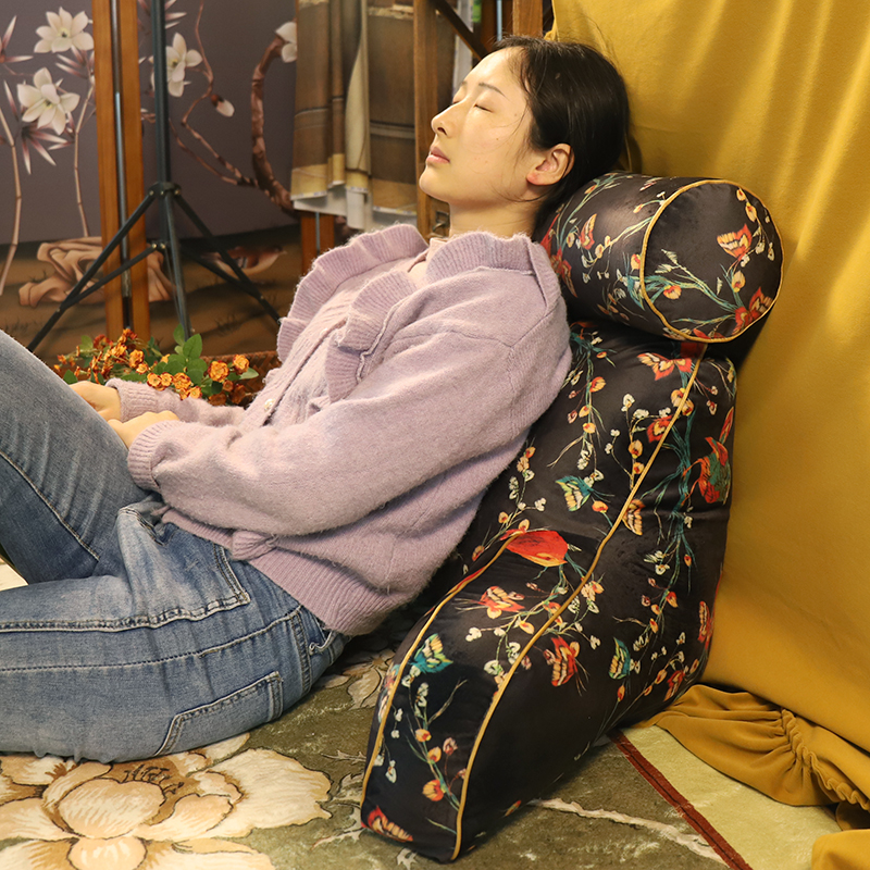 床头靠枕靠垫大靠背护腰垫美式高级沙发床上软包飘窗孕妇老人看书