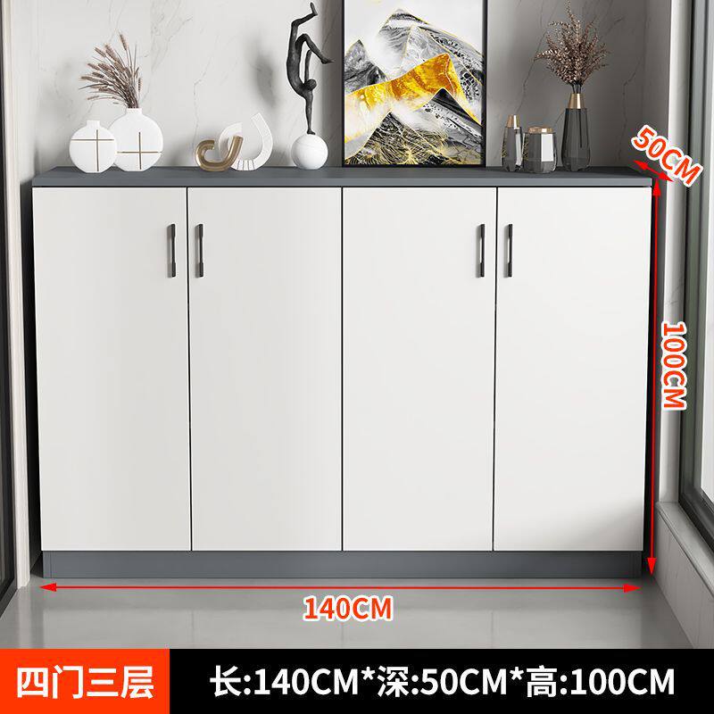 阳台柜落地收纳柜鞋柜出租屋储物柜经济型杂物柜厨房橱柜防晒家用