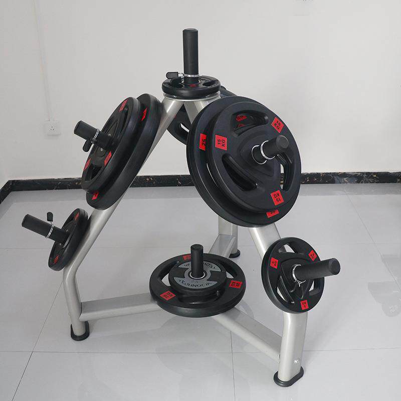 直销商用健身房包胶飞铃片手抓杠铃片健身房健腹健身器材用品