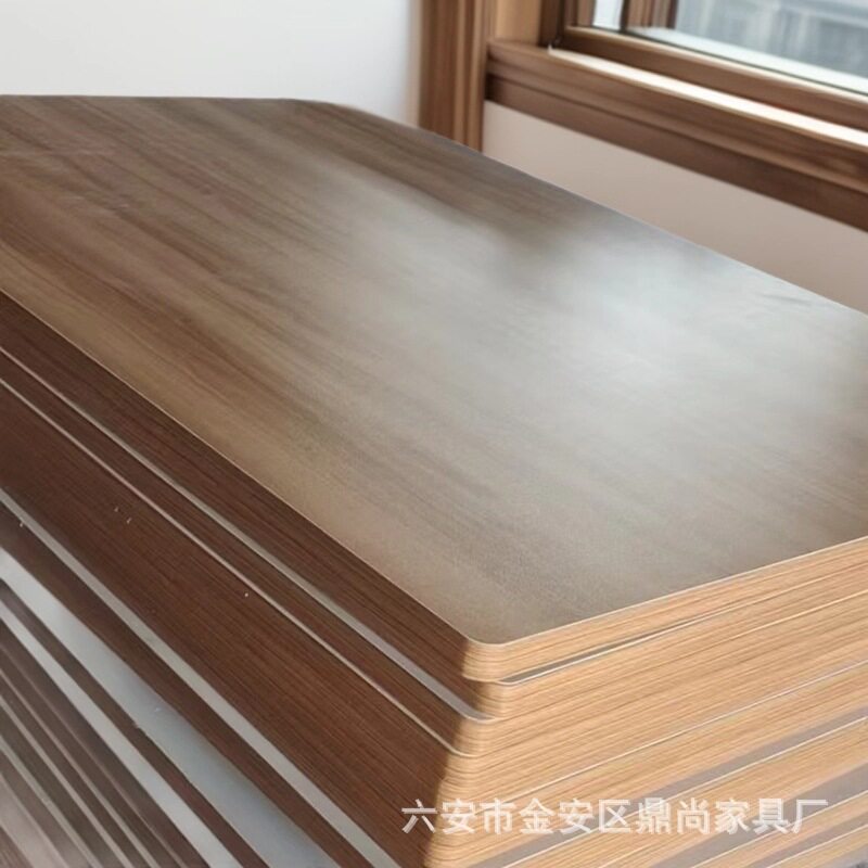 木板订置办公桌面板鸭嘴边弯曲圆桌桌板防火台面板桌面实木板材