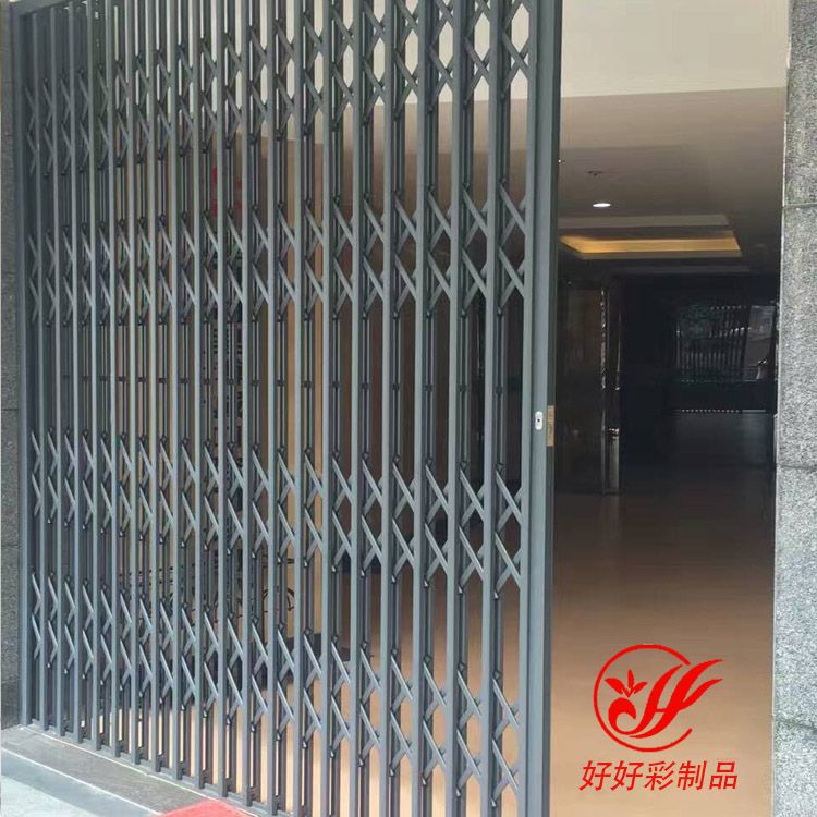 铝合金不锈钢防盗伸缩拉闸门