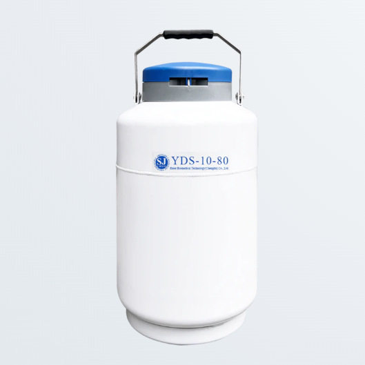 YDS-10-80便携式液氮罐/液氮生物容器/10L/80大口径液氮罐