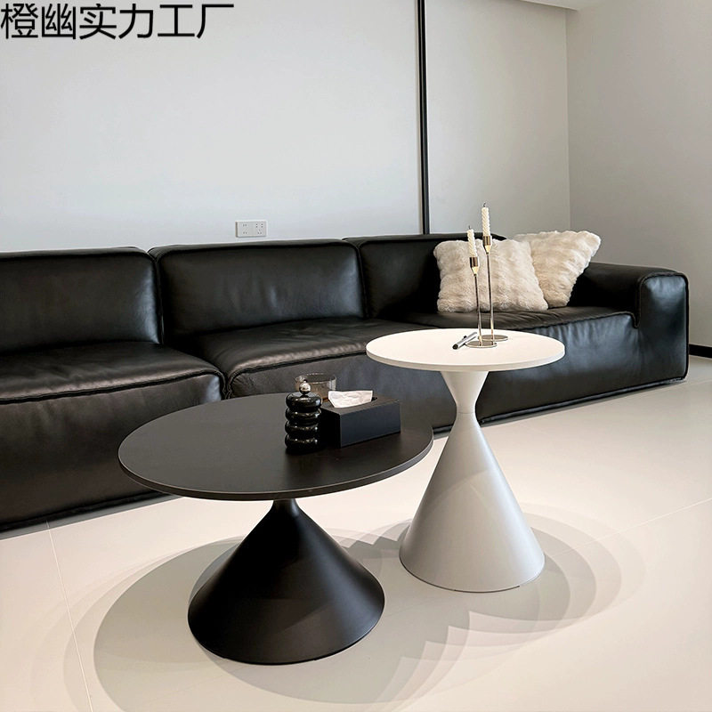 茶几组合客厅家用2025新款小户型创意简约高级小圆桌网红极简边几