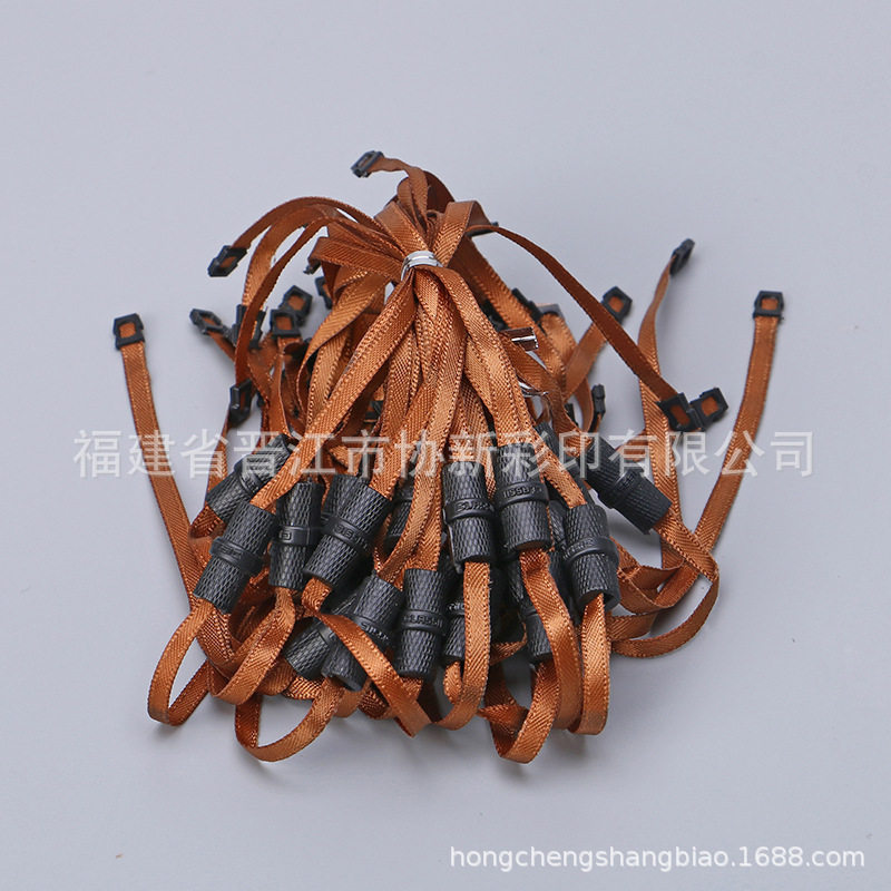 服装吊粒定做 吊牌绳通用公版服装吊粒单插吊粒现货塑料织带吊粒