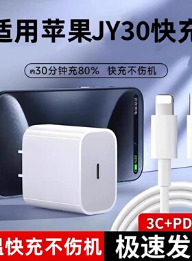 PD30充电器适用于苹果14/13/12/11/10/9/8/7/6/快充数据线套装快充充电器适用于苹果PD60充电套装iOS兼容