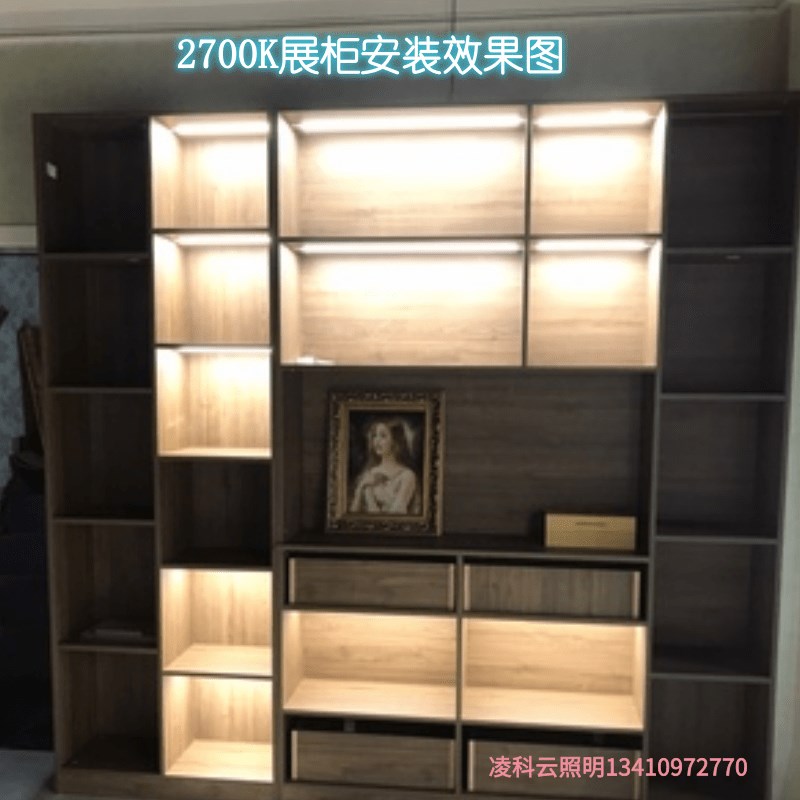 网红高亮12V24V2700K灯带准色温5050滴胶防水60珠2700K灯条展示展