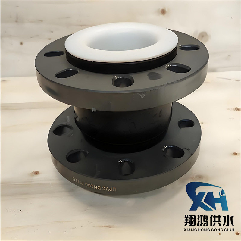 PVDF橡胶软接头塑料法兰耐腐蚀减震降噪膨胀节化工管道柔性软连接