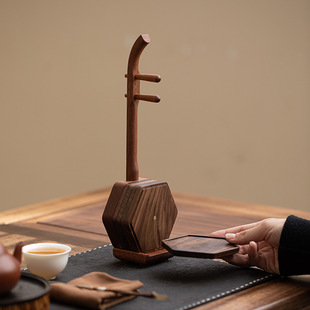 一品造物胡桃木岁月风华茶杯垫创意设计茶杯拖茶桌摆件茶道配件