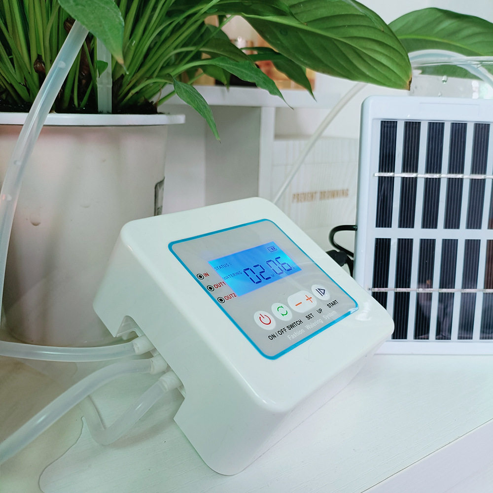 太阳能USB双模供电浇花浇水器智能自动器园艺灌溉工具滴灌管绿植