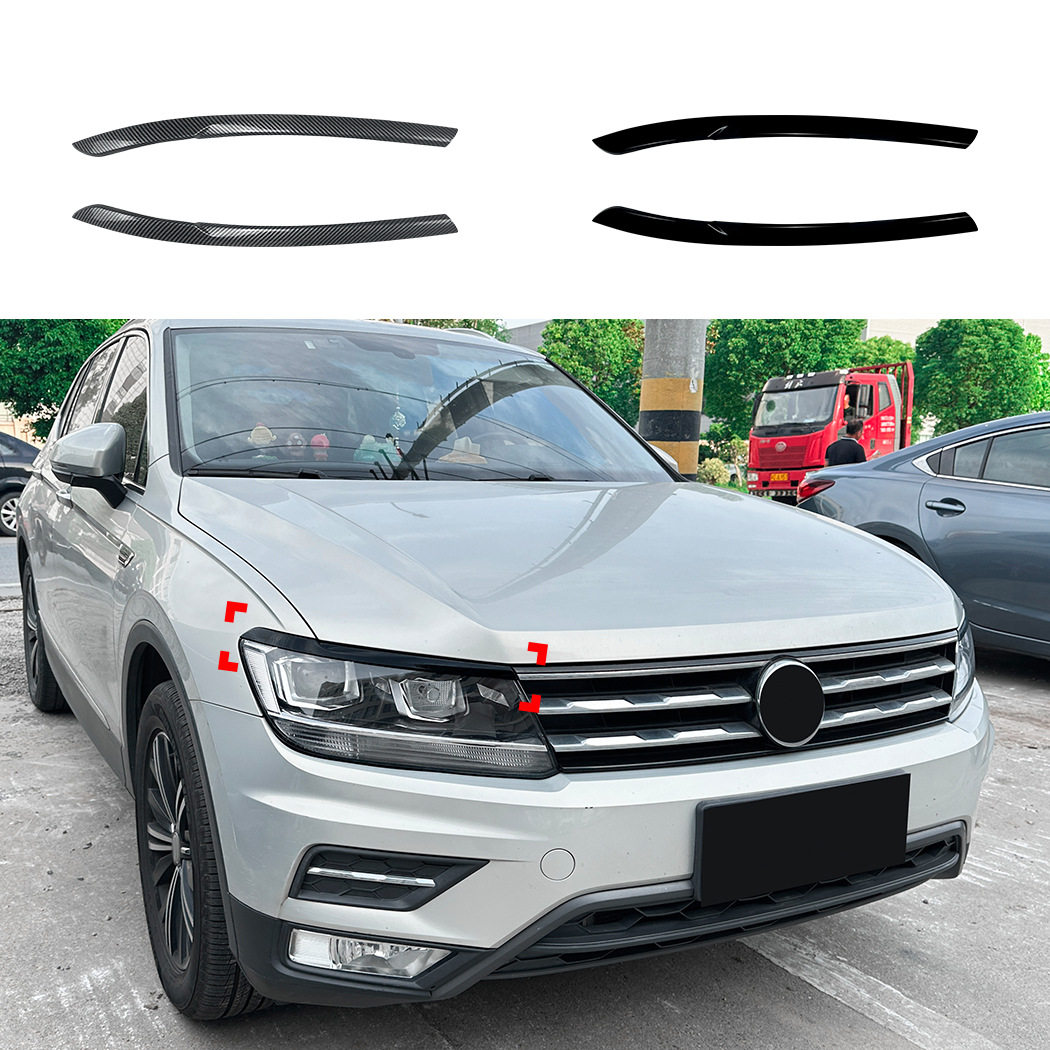 适用大众途观Tiguan MK2 2017-2020 前大灯灯眉车贴外饰跨境改装