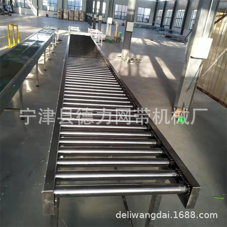 滚筒输送机传送带滚筒线车间动力滚筒流水线无动力装卸货滚轮机