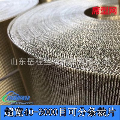 1200目生物生化酶不锈钢反差席型网密纹塑料挤出机自动过滤网带