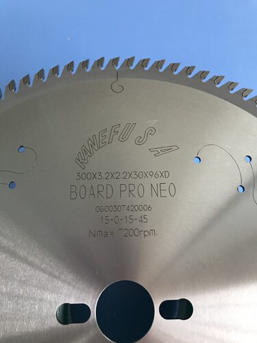 日本兼房实木推台锯PSPVC锯亚克力往复锯合金片300*3.0*96T