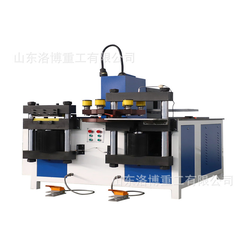 开式数控母线加工机三合一冲孔剪切双台面液压冲孔机母线加工机