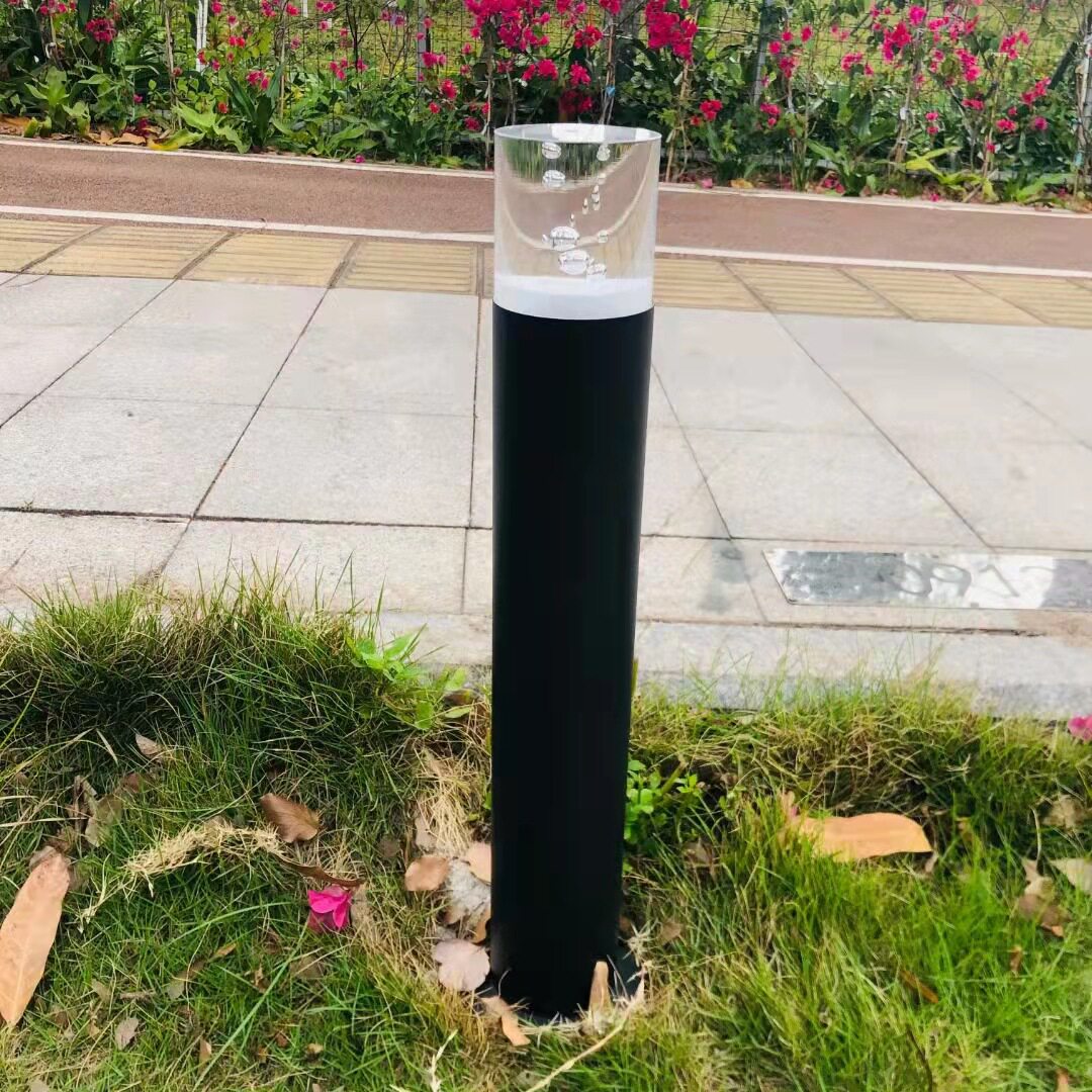 现货led户外草坪庭院灯7W亚克力圆柱形气泡景观草地灯源头厂家