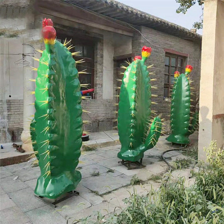 户外玻璃钢仿真仙人掌雕塑摆件