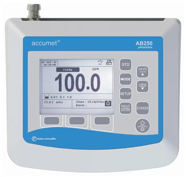 accumet 13636AB250 台式 pH/ISE 计测量 pH 值或离子浓度