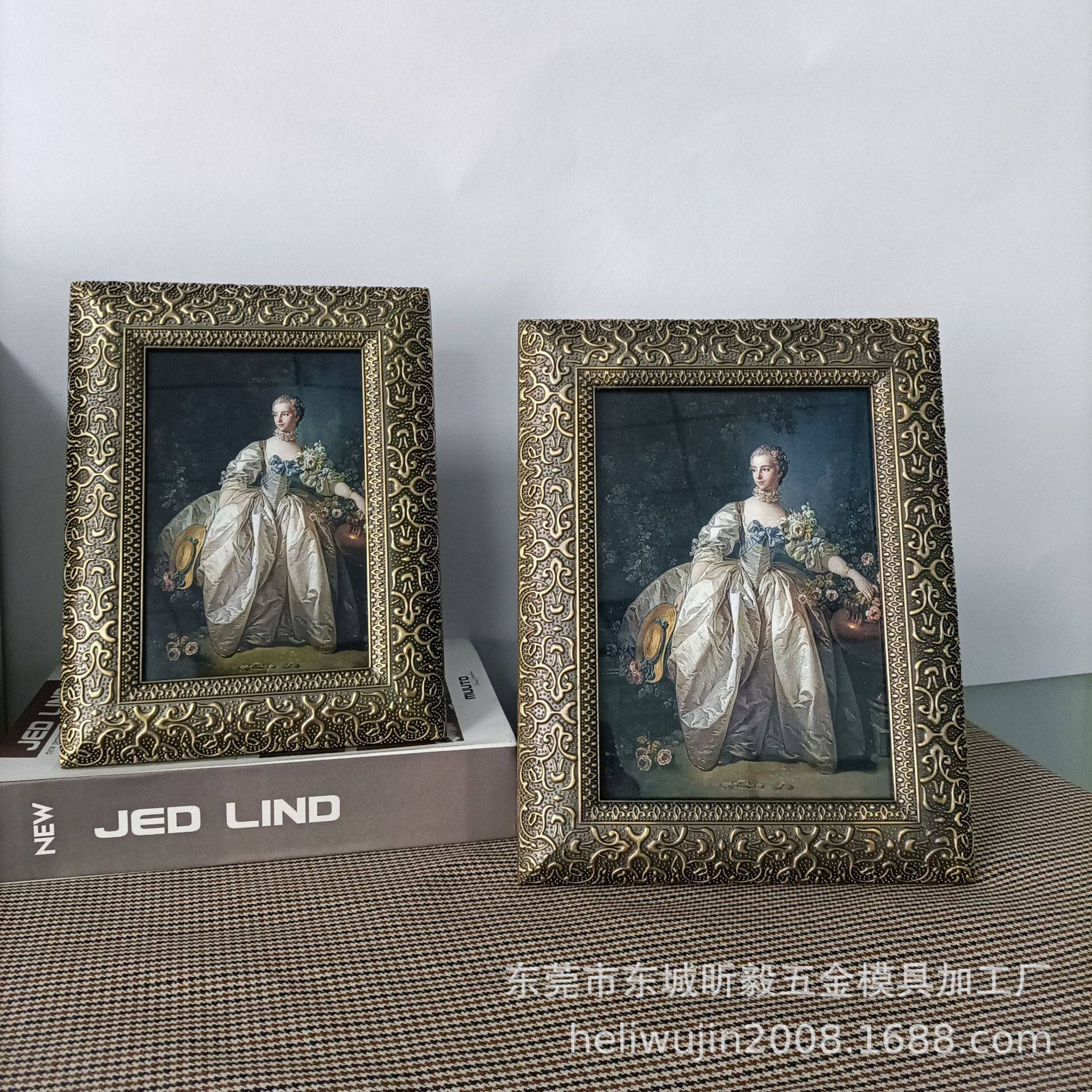 欧式金属相框,影楼相框,金属相框,儿童相框,样板间摆台