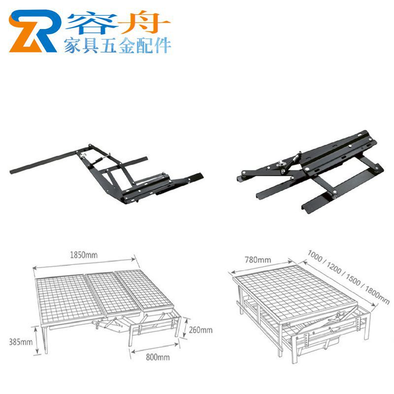 多功能可折叠沙发两用铰链床