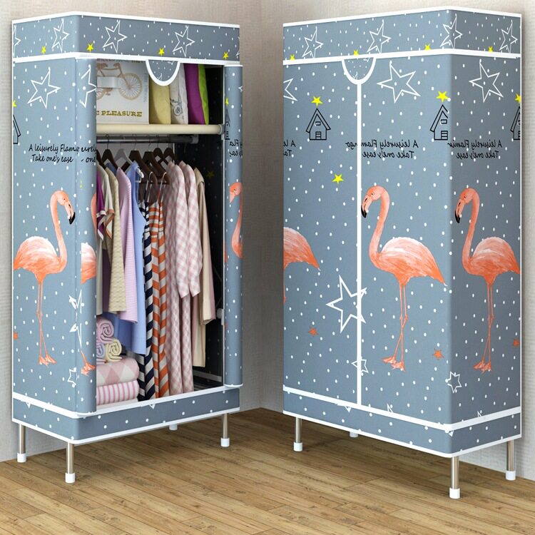 简易布衣柜家用防尘收纳挂衣橱