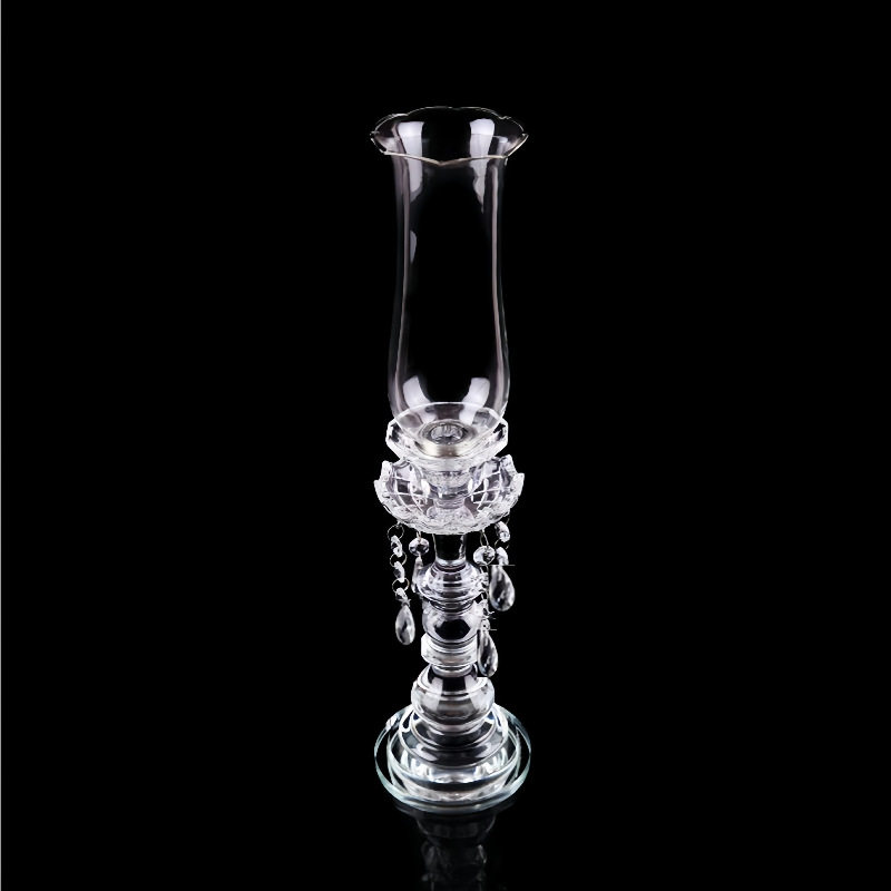 浪漫水晶烛台婚庆婚礼摆件高级感蜡烛杯器皿单头玻璃蜡烛托烛光