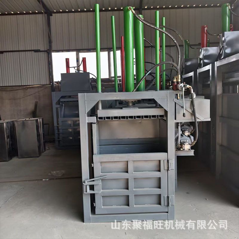 100卧式纸箱旧衣服打包机 废铁油漆桶压块机 海绵棉花泡沫压缩机