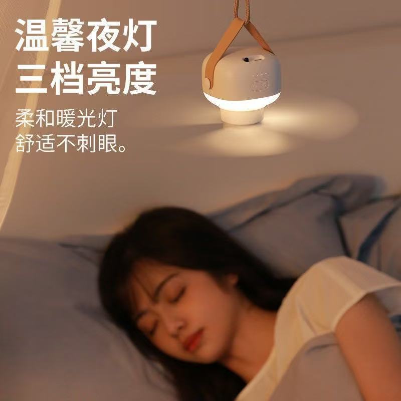 遥控小吊扇风扇超静音大风力学生宿舍床上充电小型夜灯蚊帐电风扇