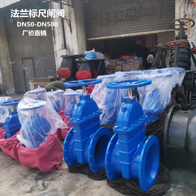 榕申阀门  球墨铸铁KZ45X法兰标尺带指示 弹性座封闸阀DN50-DN300图片