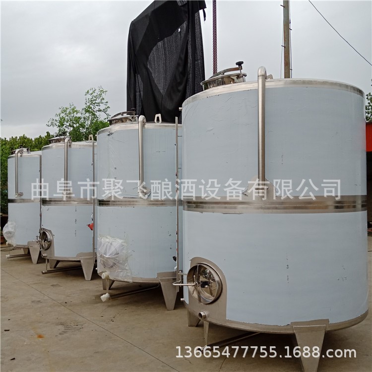 厂家直销双层恒温发酵罐　食品级大酱发酵罐　立式糖化糊化发酵罐