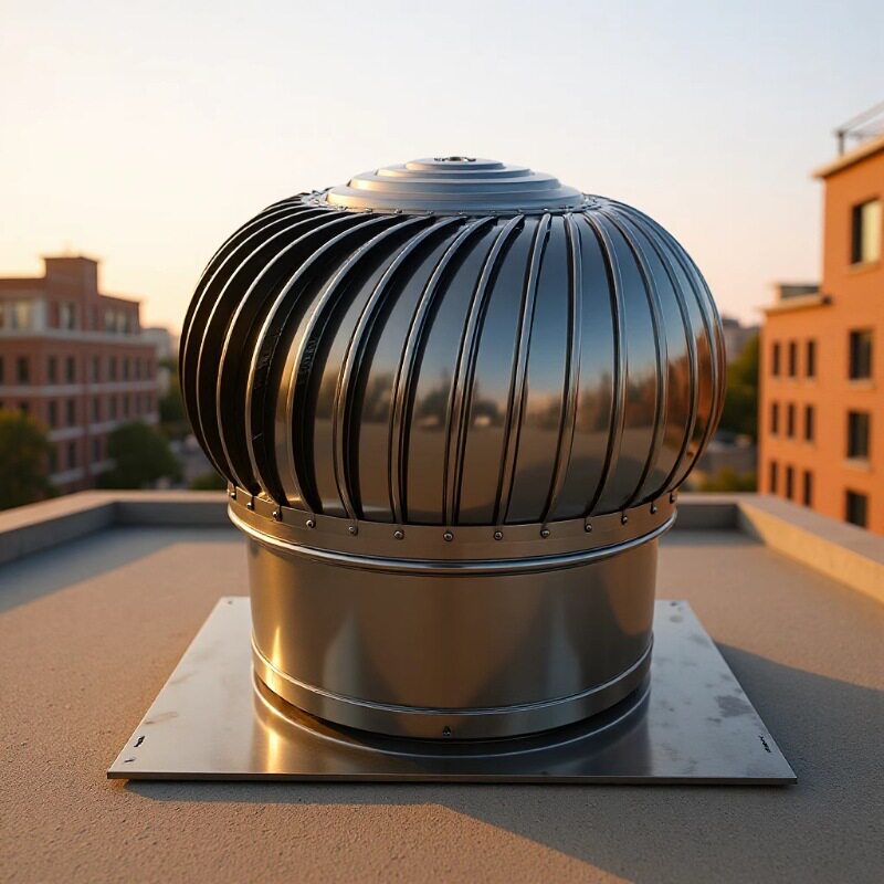 无动力风帽600型屋顶通风器800型304不锈钢加厚钢结构厂房通风器