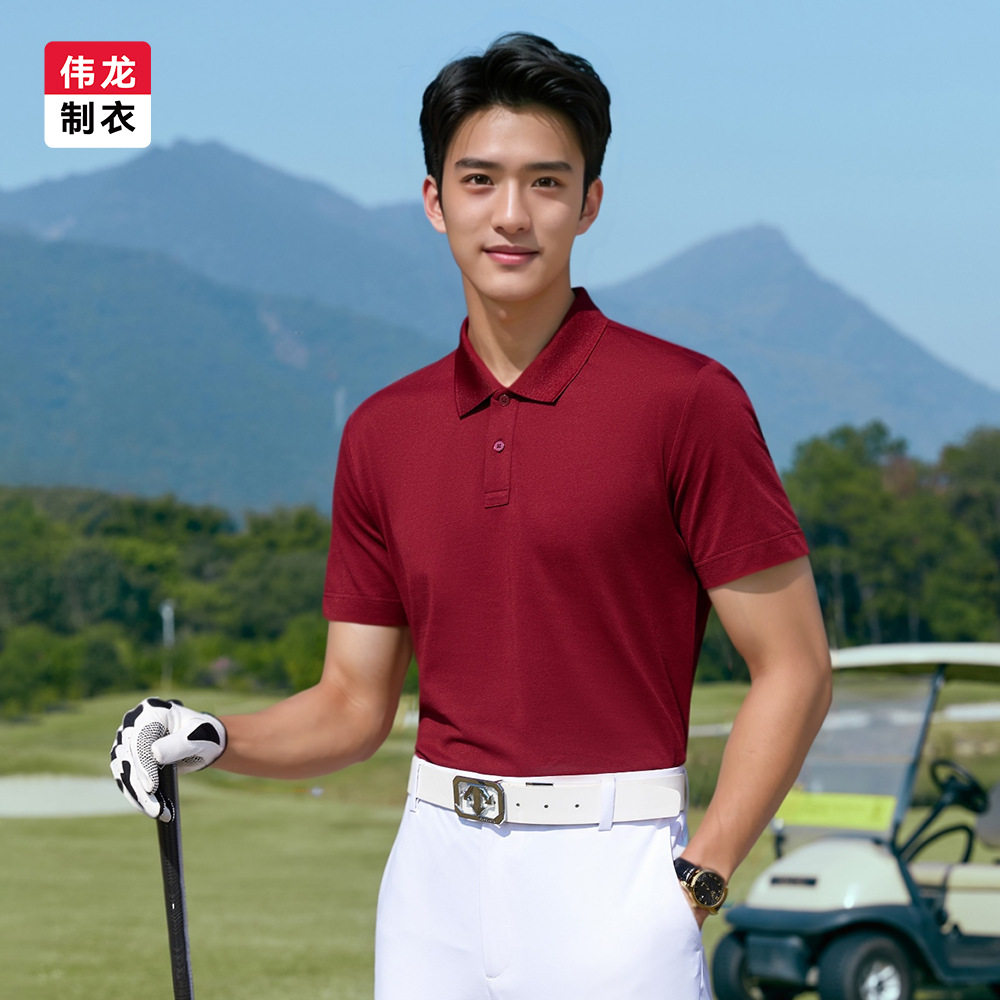 防蚊虫短袖POLO衫男女10A抗菌商务休闲上衣夏季新款高尔夫翻领T恤