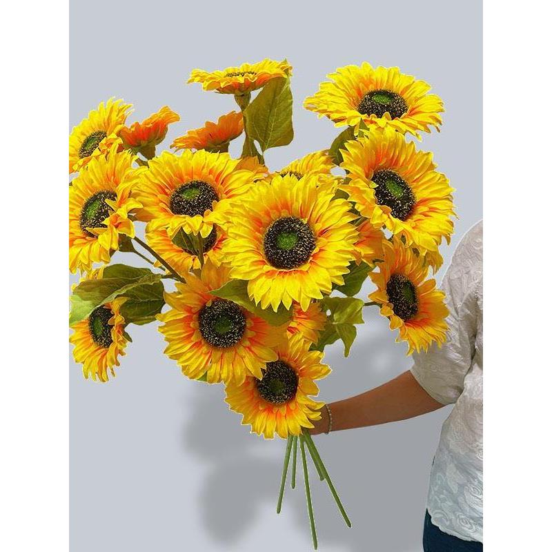 向日葵假花彷真花超大花卉装饰轻奢高端拍照舞蹈道具场景婚礼布置
