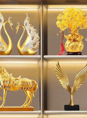 轻奢欧式大展宏图电视柜工艺品家居客厅办公室桌面酒柜装饰品摆件