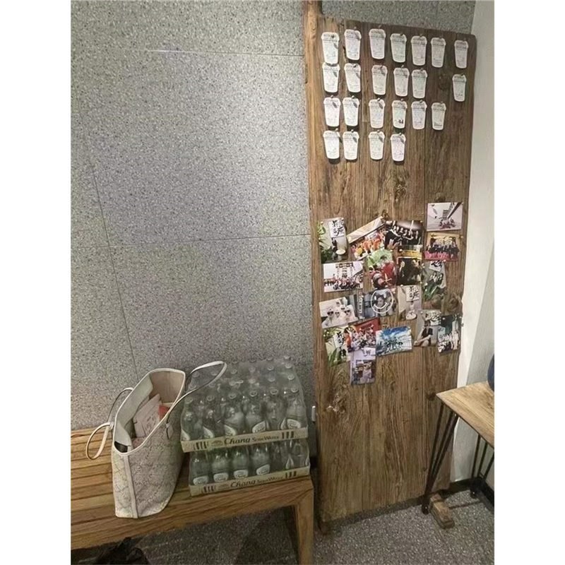 老榆木板大板桌i实木门板茶桌茶台餐桌旧木板桌面飘窗桌子台面长