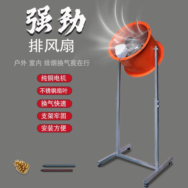 立式排烟机排气扇抽烟机地摊烧烤肠粉机通风换气强力排风机