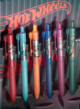 【官方专卖店】白金PLATINUM POD小爱豆风火轮限定联名中性笔0.5mm针头按动笔芯可替换学生考试用黑色签字笔