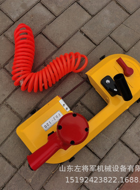 风动钢轨线锯 气动钢轨切割机FDJ120井下管道切割气动带式锯