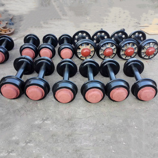 矿用车闭式 轨距600mm侧卸式 轮对 翻斗平板矿车轮对 矿用固定式