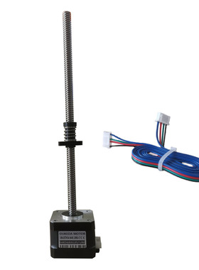 42丝杆电机导程4 丝杆长300 NEMA17直线丝杆电机 Voron打印机电机