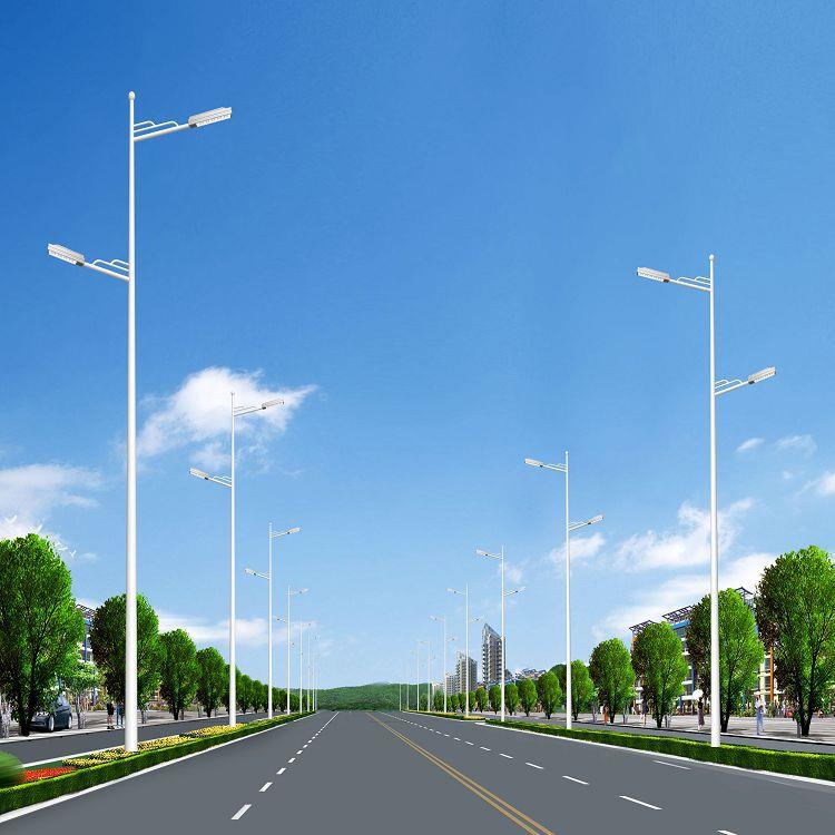 供应扬州LED路灯一体化新农村太阳能灯杆道路照明路灯热镀锌灯杆