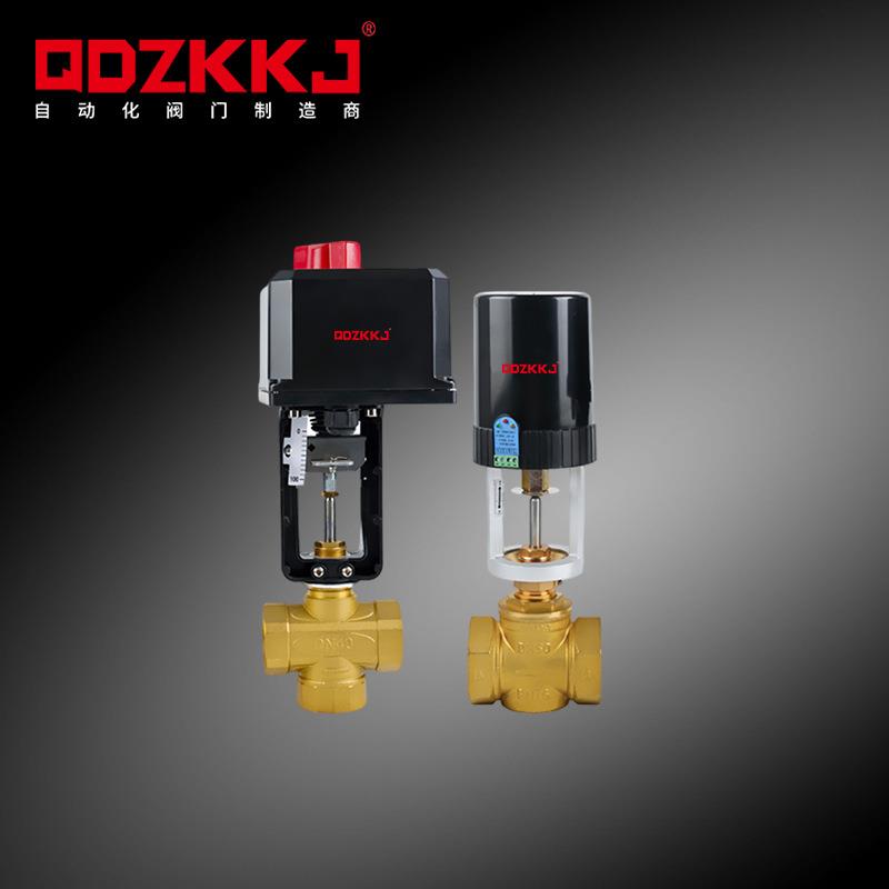 电动二通阀比例积分智能调节型水阀内螺纹暖通流量温控阀VA3100