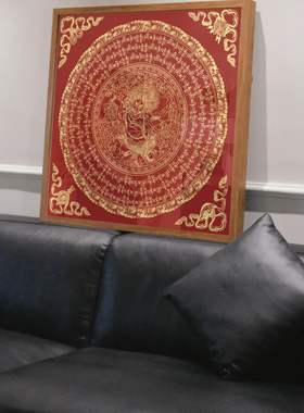 不动明王唐卡手绘涂色数字油画